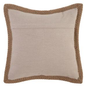 Leaves Cushion with Jute Trim